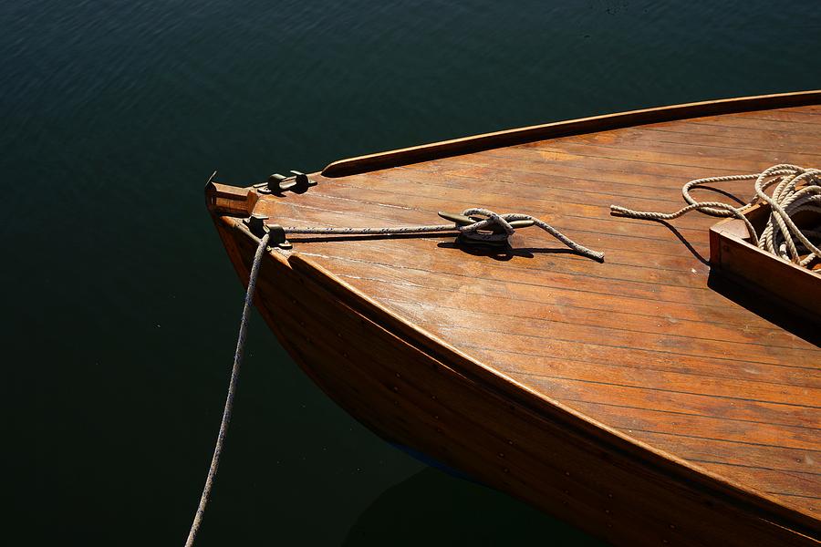 Wooden Boat Bow Photograph by Rob Johnston