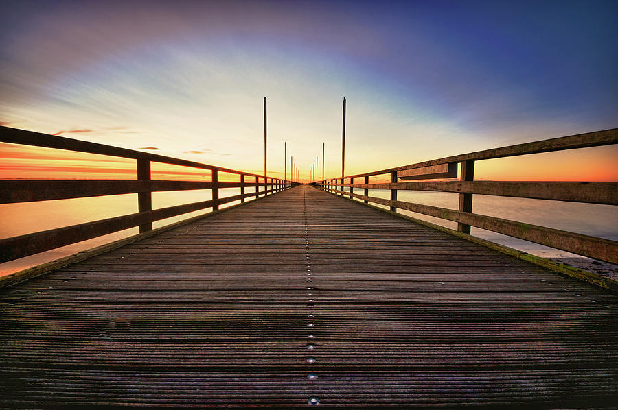 Wooden Bridge At Baltic Sea Photograph by Siegfried Haasch
