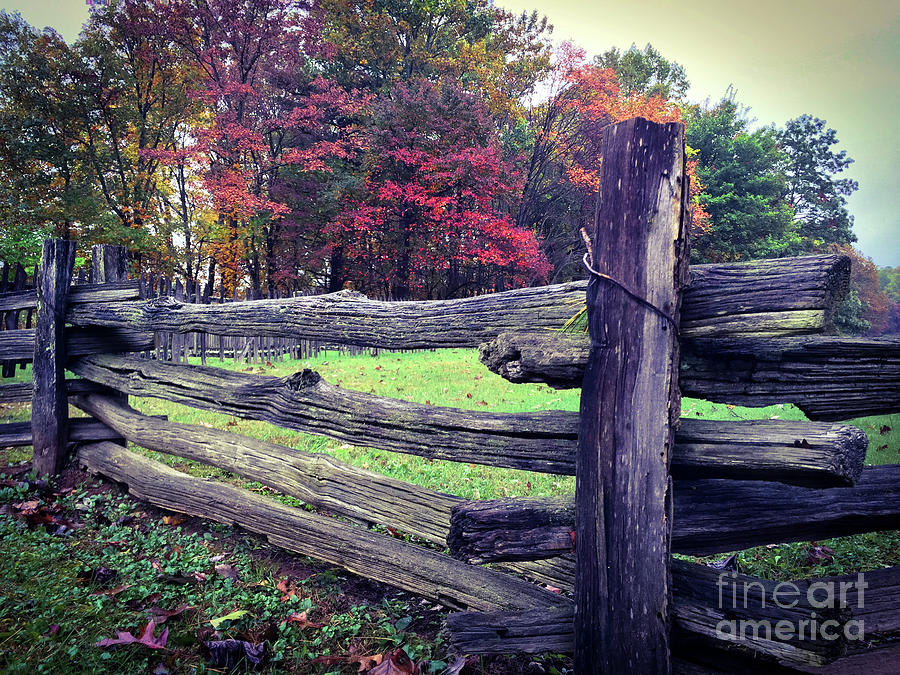Wooden Fence On The Blueridge Parkway Photograph