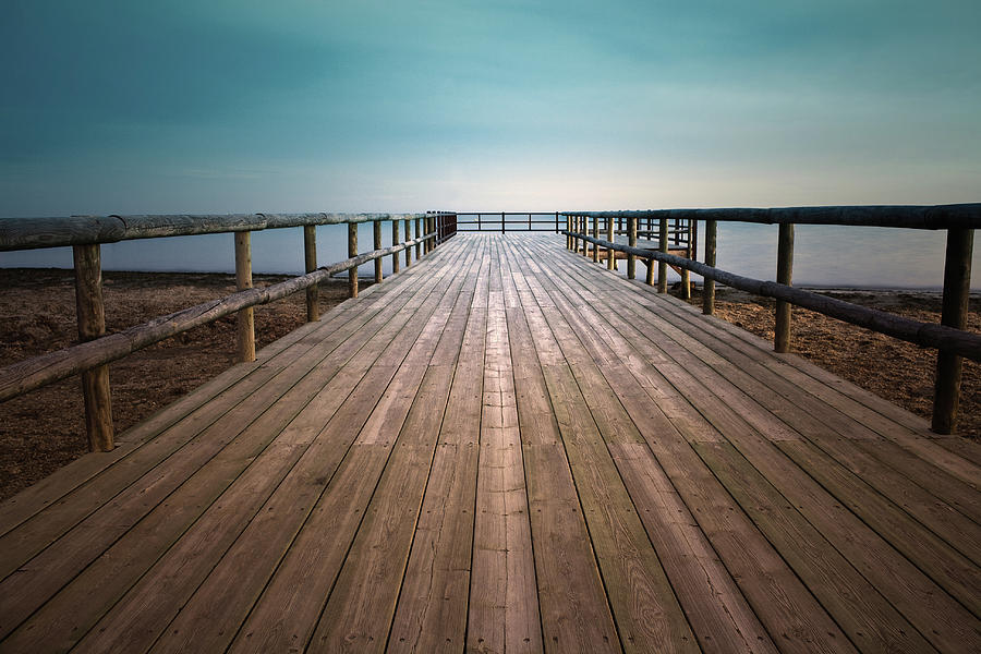 Wooden Pier Photograph by Christian Callejas