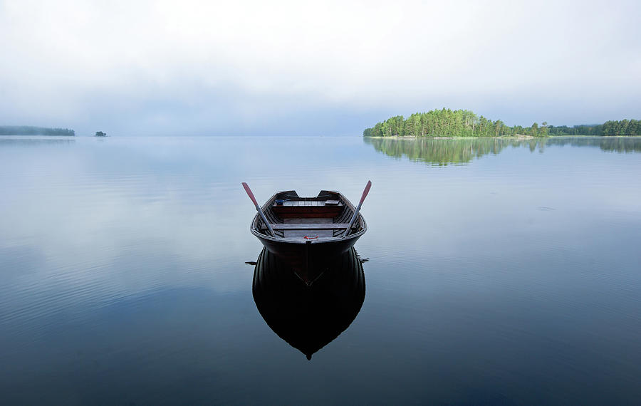 Wooden Rowboat Photograph by Kari Siren