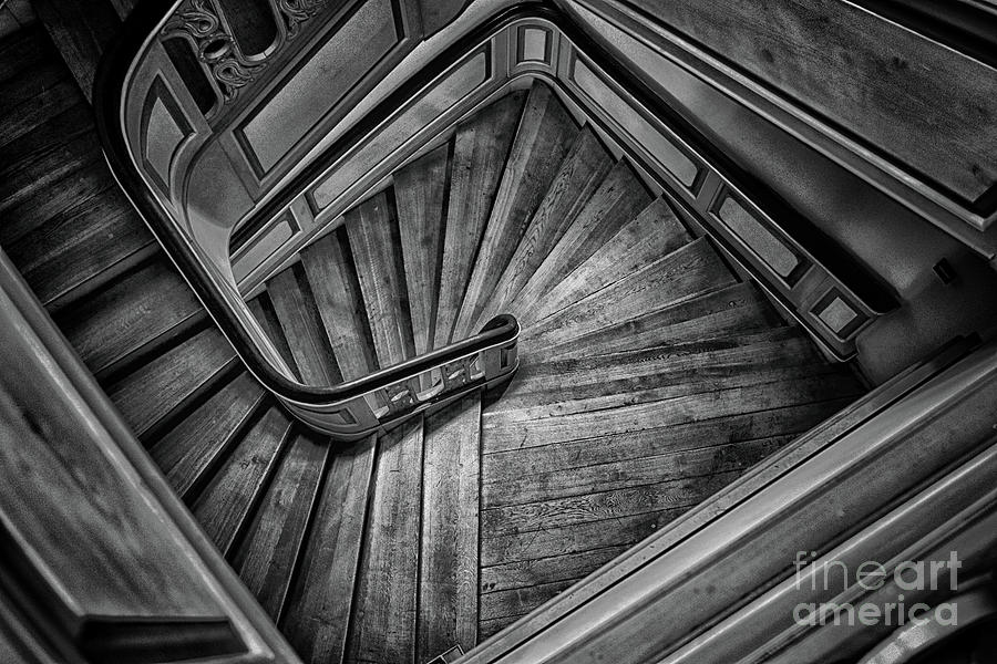 Wooden Stairs II Photograph by Mariola Bitner