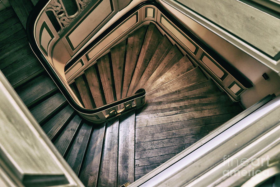 Wooden Stairs Photograph