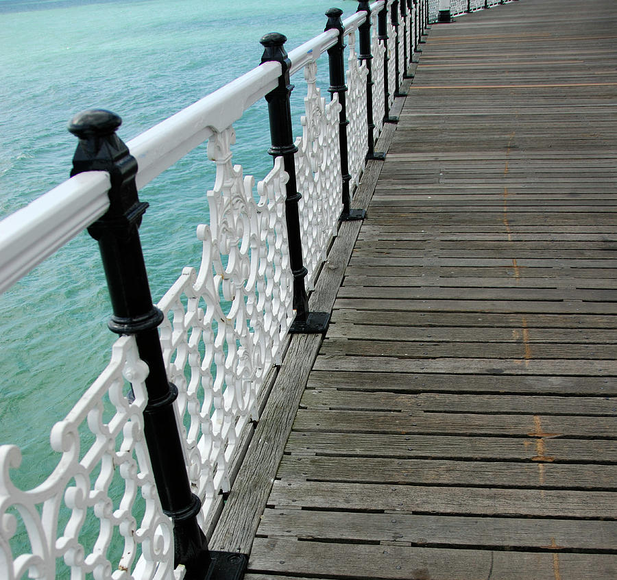 Wooden Walkway With Wrought Iron Photograph by Lyn Holly Coorg