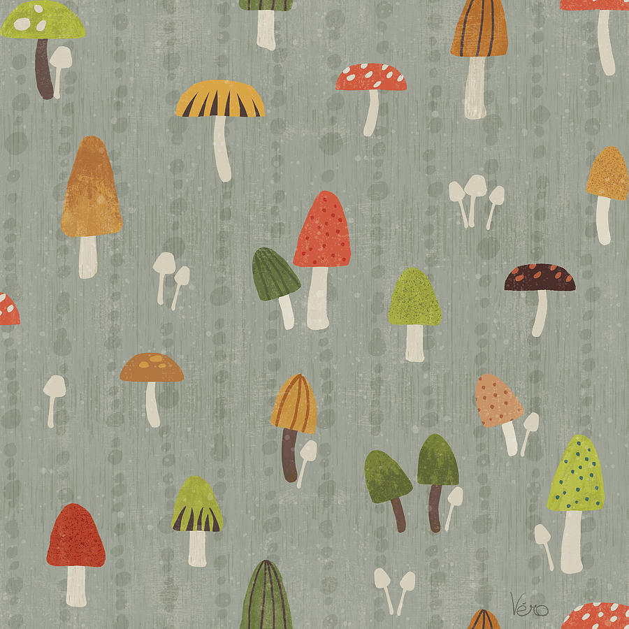 Woodland Joy Pattern IIib Mixed Media by Veronique Charron - Fine Art ...