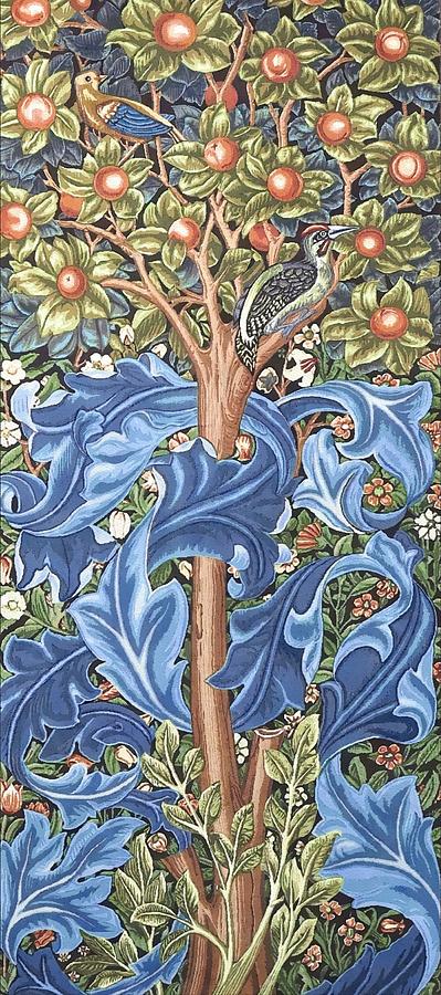 Tapestry porch  wall blanket Bedroom mural William Morris Woodpecker New