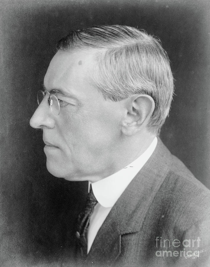 Woodrow Wilson, 1912 Photograph by Pach Brothers