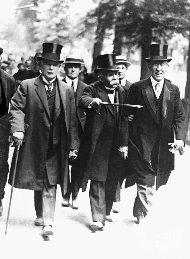 Woodrow Wilson After Signing Peace Photograph by Bettmann
