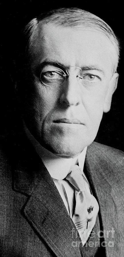 Woodrow Wilson Photograph by American School
