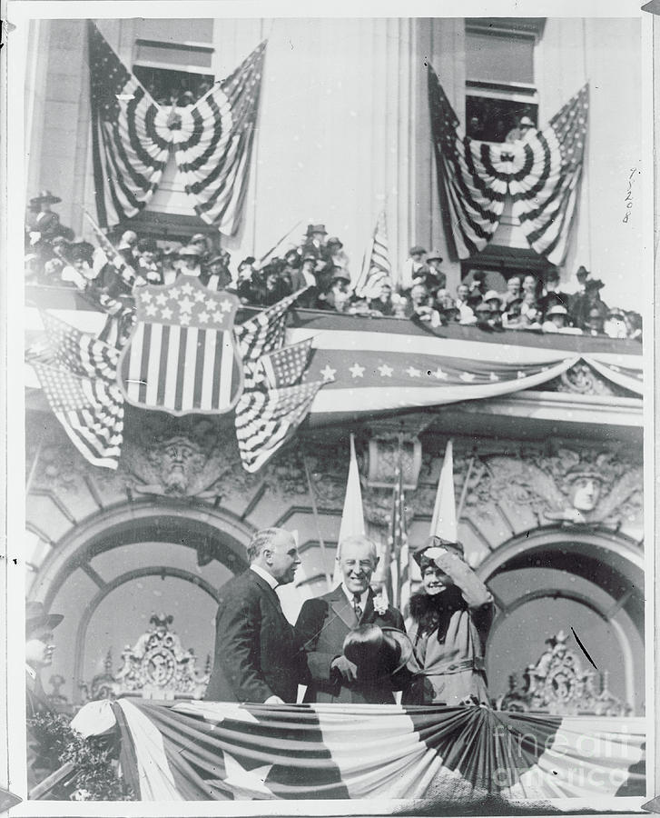 Woodrow Wilson At Peace Tour Photograph by Bettmann