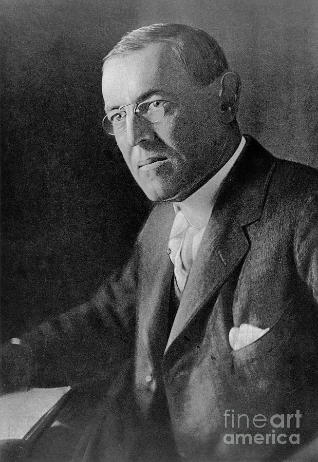 Woodrow Wilson Photograph by Harris & Ewing
