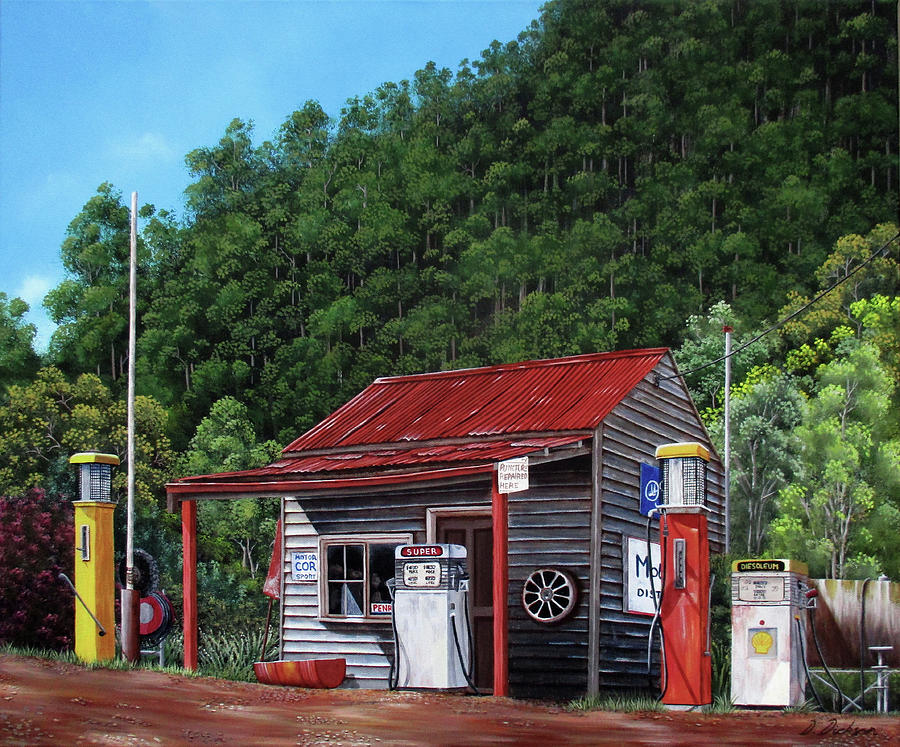 Woods Point historic service station, Victoria, Australia by Debra Dickson Woods Point historic service station, Victoria, Australia by Debra Dickson