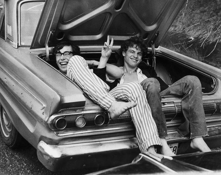 Woodstock Hitchers Photograph by Three Lions Woodstock Hitchers Photograph by Three Lions