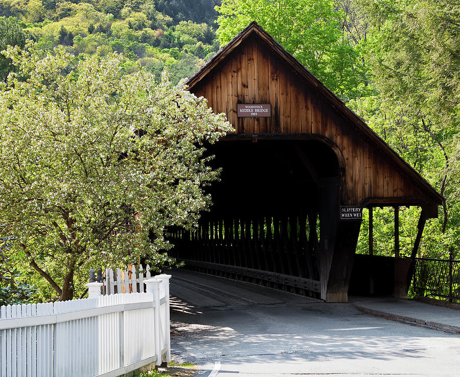 Woodstock Middle Bridge Spring 3 Photograph by Alan L Graham - Fine Art ...