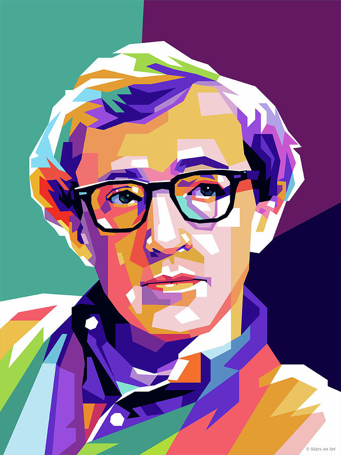 Hollywood Digital Art - Woody Allen -b1 by Movie World Posters
