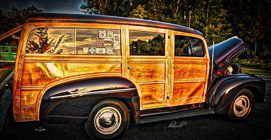 Woody Surf Wagon Photograph by Dennis Baswell