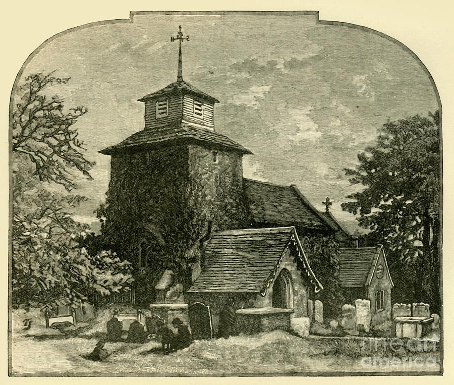 Wooton Church Drawing by Print Collector