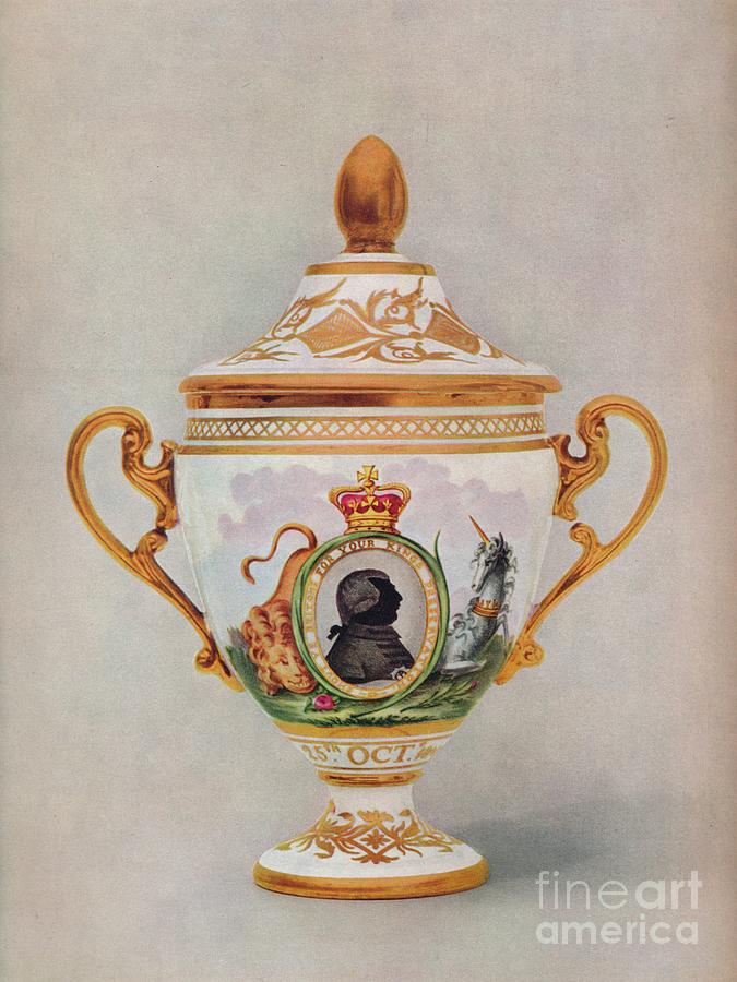 Worcester Vase Commemorating The Golden Drawing by Print Collector