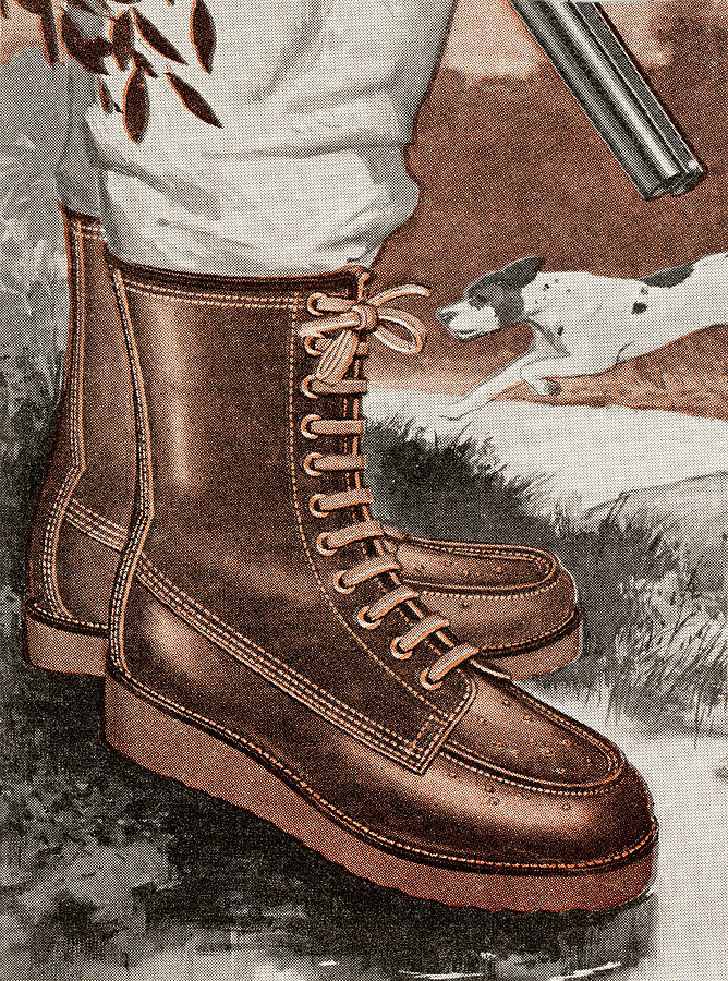 Nature Drawing - Work boots by CSA Images