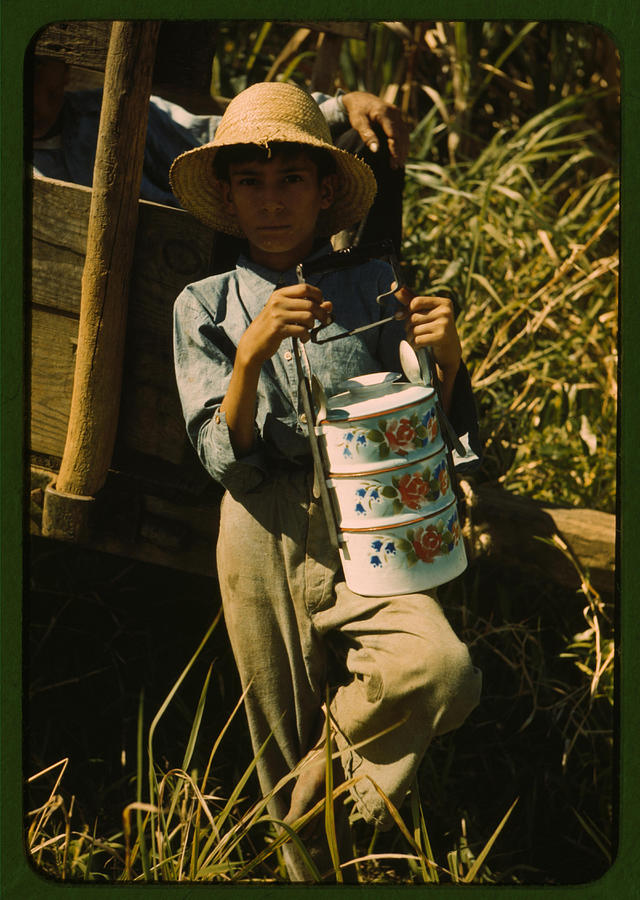 Worker and Lunch Box Painting by Delano, Jack Worker and Lunch Box Painting by Delano, Jack