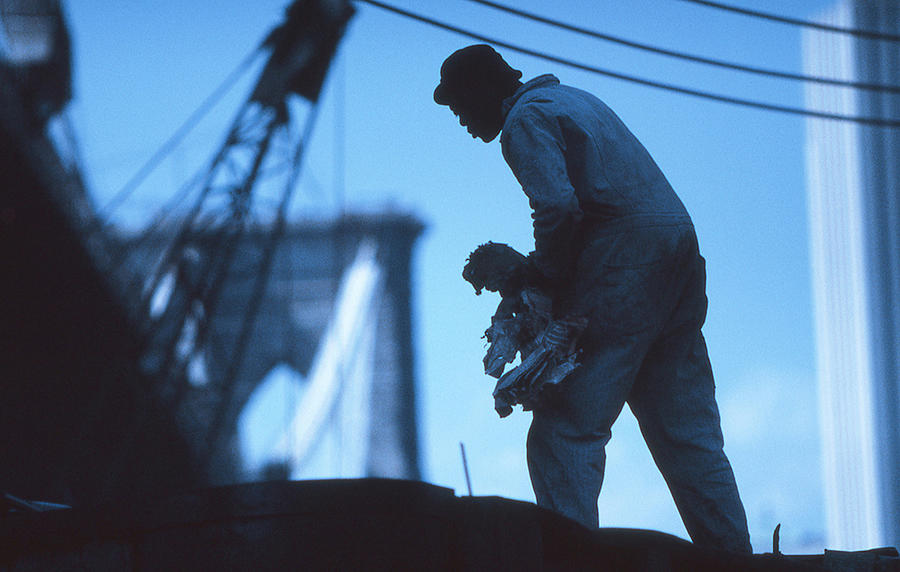 Worker (from The Series "new York Blues") Photograph by Dieter Matthes