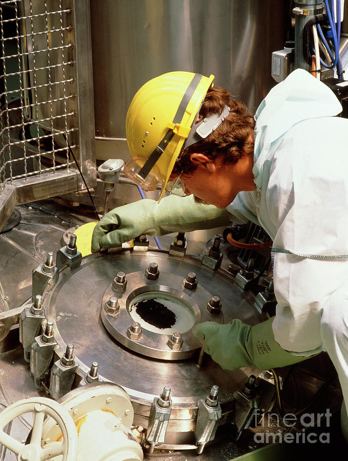 Worker Observing A Production Process In A Vessel Photograph by Rosenfeld Images Ltd/science Photo Library