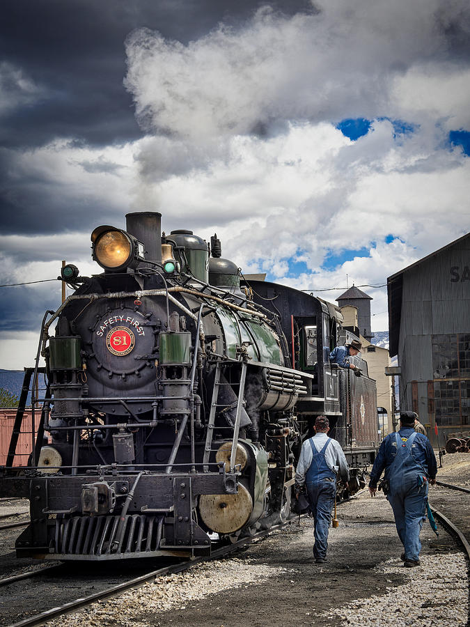 Transportation Photograph - Working On The Railroad by Ronald Scott Johnson