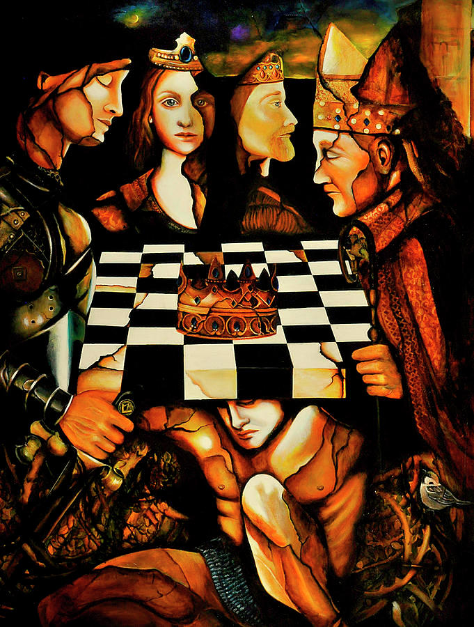 World Chess   Painting by Dalgis Edelson