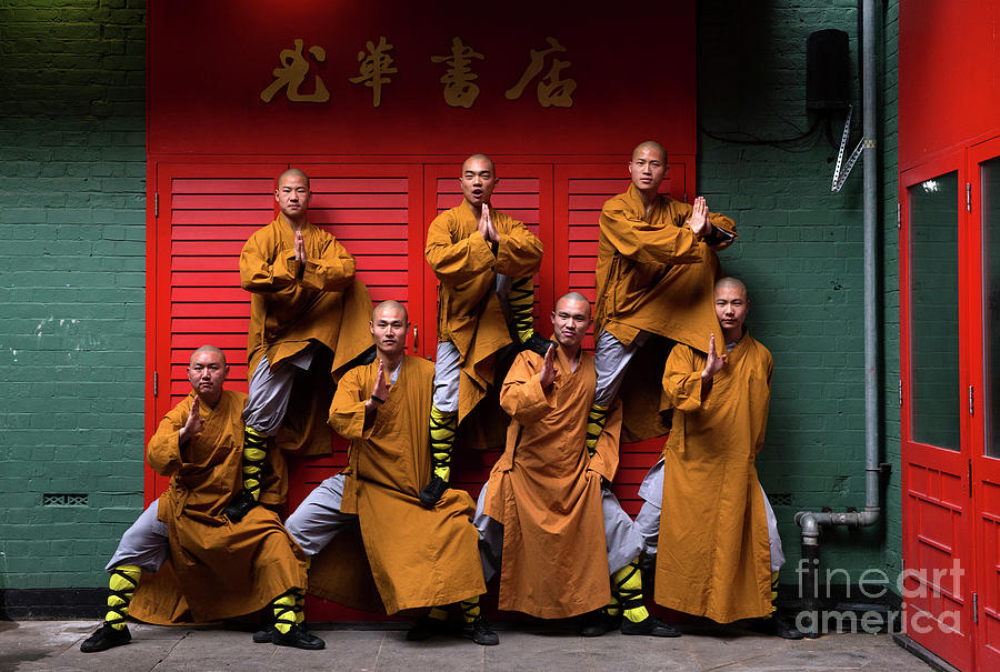 World Famous Shaolin Monks Come Photograph by Carl Court