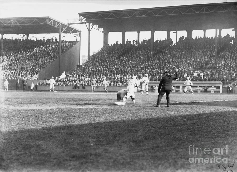 World Series Game In 1918 by Bettmann