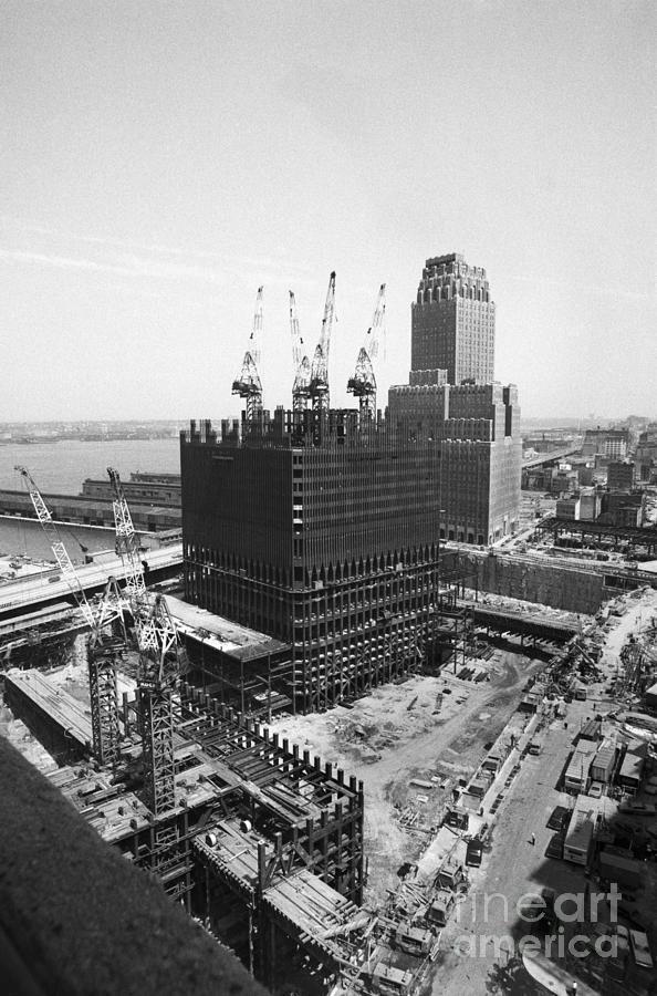 World Trade Center Construction Site Photograph by Bettmann
