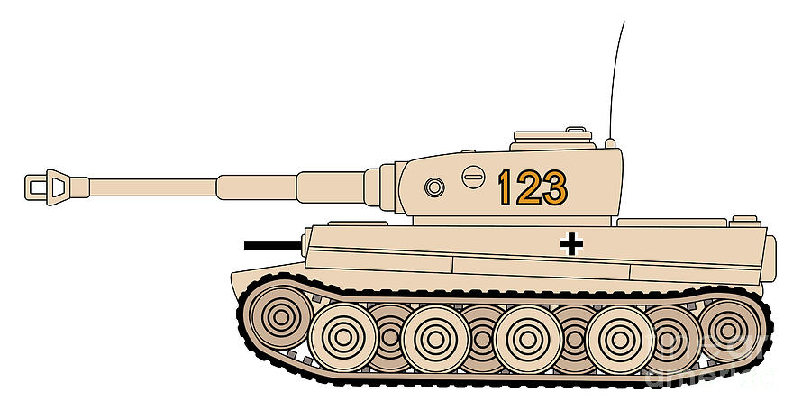 World War 2 German Tank Digital Art By Bigalbaloo Stock
