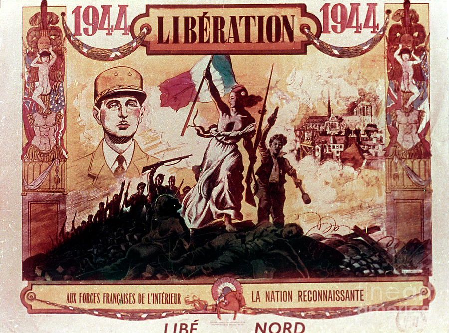 World War 2 Liberation Of France, 1944 by Print Collector