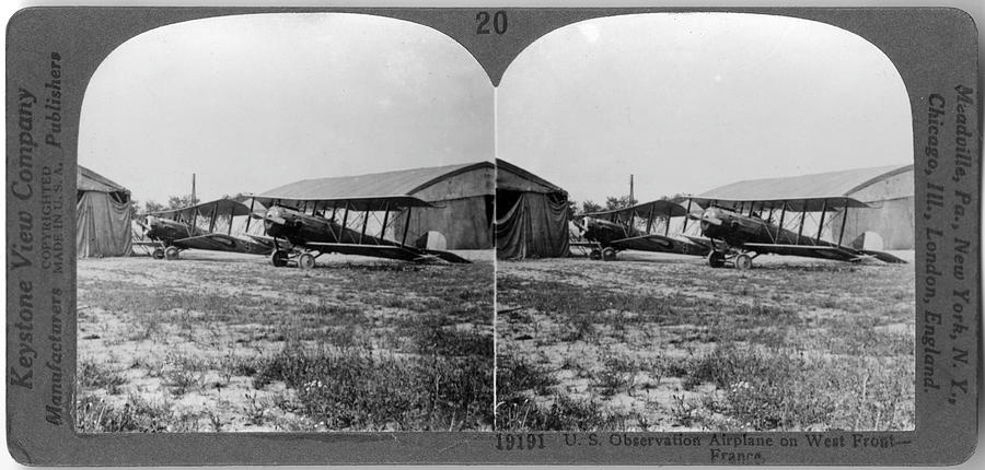 World War I Us Observation Airplane Photograph by The New York Historical Society