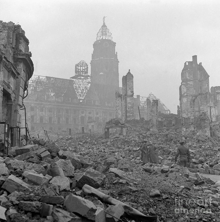 World War II Destruction In Dresden Photograph by Bettmann