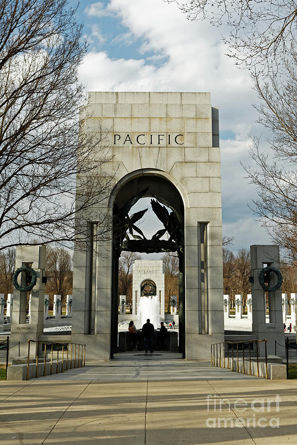 World War II Memorial in Washington Photograph by Natural Focal Point Photography