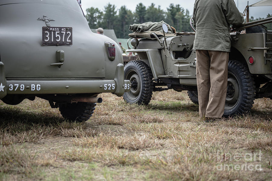 World War II Military Vehicles Photograph by Edward Fielding
