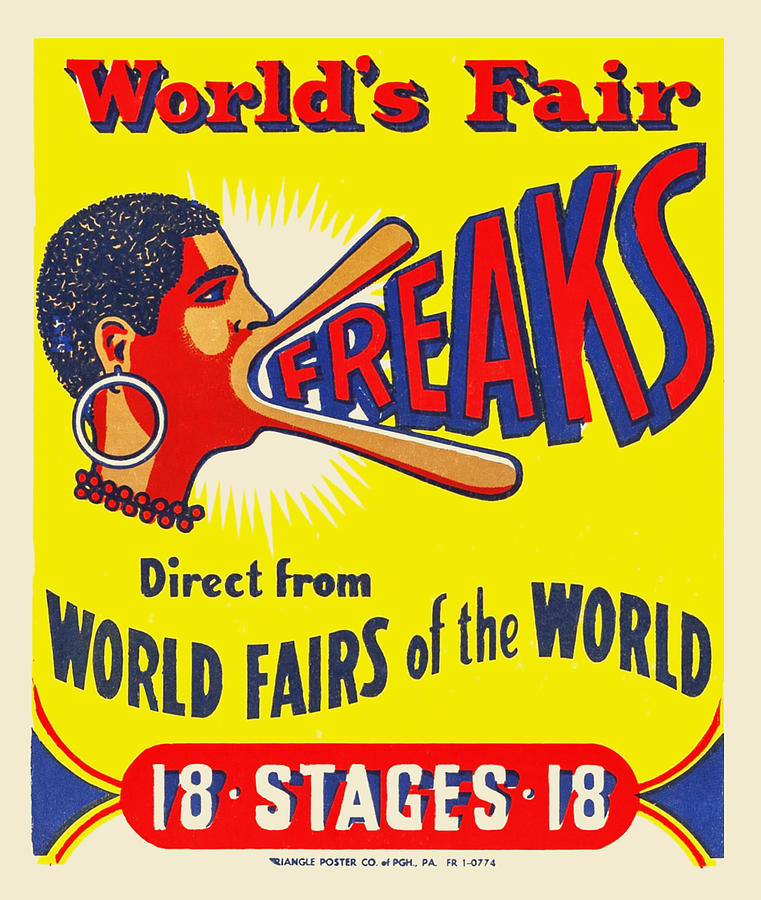 Worlds Fair Freaks Painting by Unknown