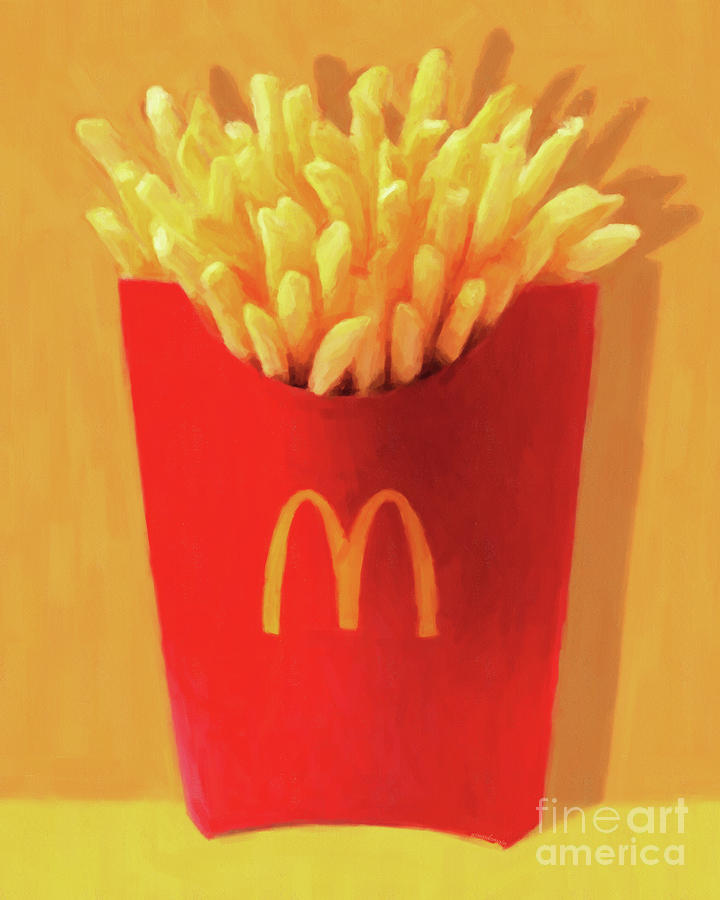 Worship The Golden McDonalds French Fries Arch Pop Art 20180920 Photograph by Wingsdomain Art and Photography