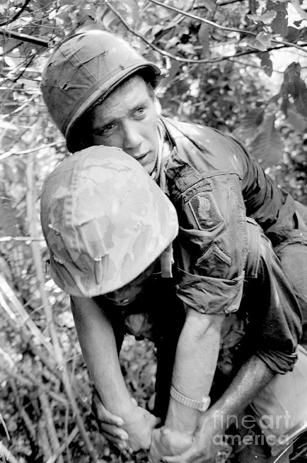 Wounded American Soldier Photograph by Bettmann