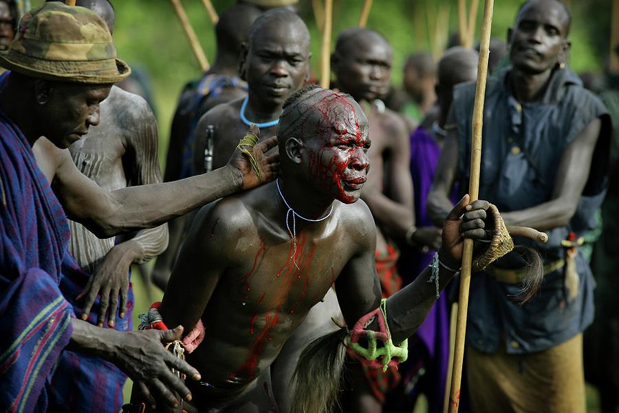 Donga stick fighting in Surma tribe - Ethiopia, One of the …