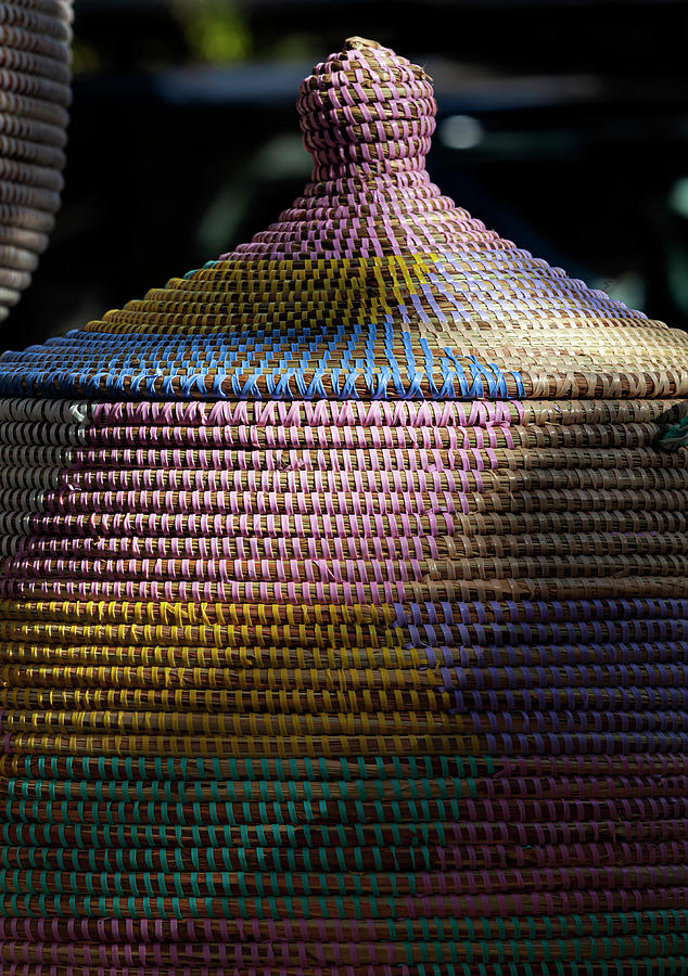 Woven Basket in Sunlight Photograph by Robert Ullmann