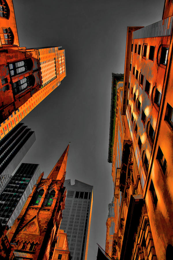 Wow NY Architecture Wow Factor  Digital Art by Chuck Kuhn