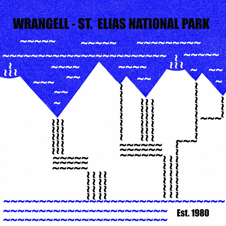 Wrangel St Elias N. P. M series Mixed Media by David Lee Thompson