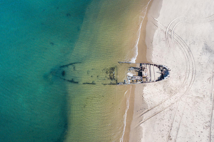 Boat Photograph - Wreck by Ivano Cheli