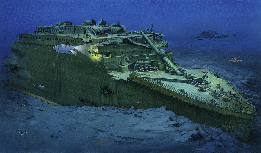 Wreck Of The Titanic, Illustration Photograph by Christian Jegou