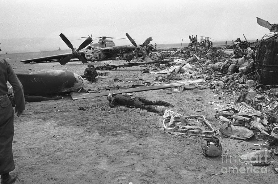 Wreckage From An Aborted Rescue Mission Photograph by Bettmann