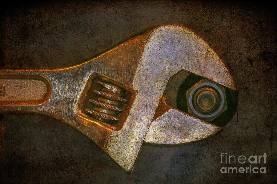 Wrench and Bolt Still Life Digital Art by Randy Steele