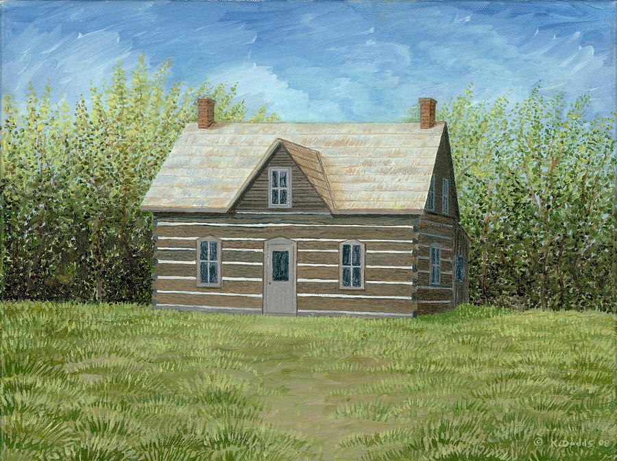 Tree Painting - Wright Homestead by Kevin Dodds