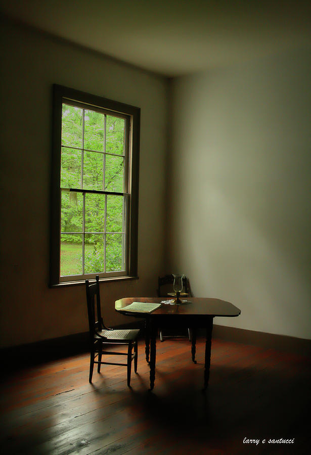 Writing Table Photograph by Larry Santucci - Fine Art America